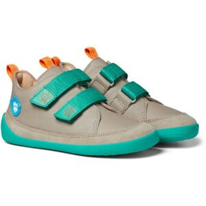 boty Affenzahn Lowcut Leather Crab Taupe/Turquoise Velikost boty (EU): 22