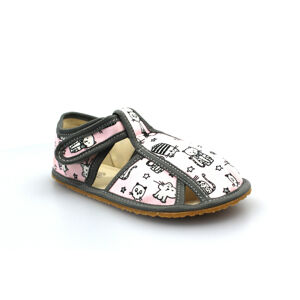 Baby Bare Shoes bačkory Baby bare Pink Cat Velikost boty (EU): 26, Vnitřní délka boty: 168, Vnitřní šířka boty: 71