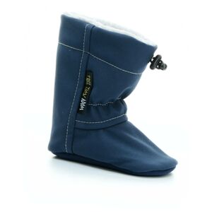 zateplené capáčky Adom softshell modré se světlým kožíškem Velikost boty (EU): 20, Vnitřní délka boty: 135, Vnitřní šířka boty: 60