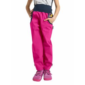 dětské softshellové kalhoty s fleecem Unuo Basic Kolibřík fuchsiová Velikost boty (EU): 116/122