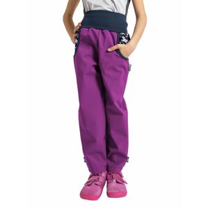 dětské softshellové kalhoty s fleecem Unuo Basic Jednorožci ostružinová Velikost boty (EU): 116/122