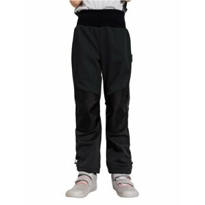 dětské softshellové kalhoty s fleecem Unuo Flexi černá Velikost boty (EU): 98/104