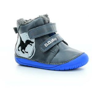 D.D.Step W070-327 modré zimní barefoot boty Velikost boty (EU): 22, Vnitřní délka boty: 140, Vnitřní šířka boty: 62