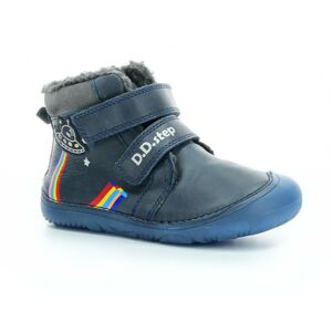 D.D.Step W073-355 modré zimní barefoot boty Velikost boty (EU): 31, Vnitřní délka boty: 195, Vnitřní šířka boty: 76
