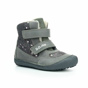 D.D.Step W063-333 tmavě šedé zimní barefoot boty Velikost boty (EU): 33, Vnitřní délka boty: 210, Vnitřní šířka boty: 80