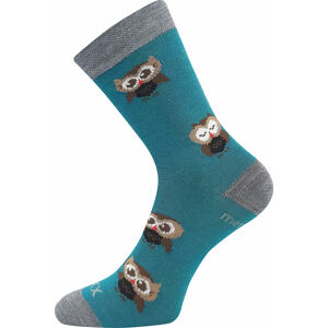 Ponožky Voxx Sovik modro-zelená, 1 pár Velikost ponožek: 25-29 EU