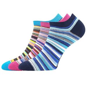VoXX bavlněné nízké ponožky Piki 75 mix A, 3 páry Velikost ponožek: 35-38 EU