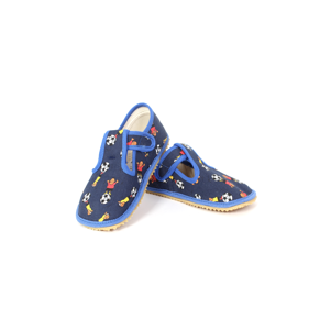 bačkory Beda fotbal modré (BF-060010/W) Velikost boty (EU): 25, Vnitřní délka boty: 160, Vnitřní šířka boty: 67