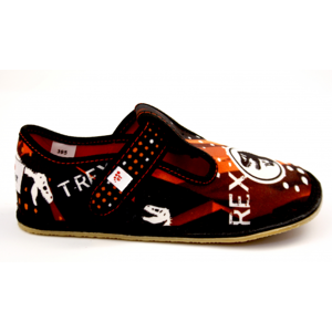 EF Barefoot bačkory Ef Rex Black klasik Velikost boty (EU): 25, Vnitřní délka boty: 160, Vnitřní šířka boty: 61