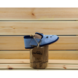 bačkory Pegres BF03 modrá Velikost boty (EU): 22, Vnitřní délka boty: 142, Vnitřní šířka boty: 62