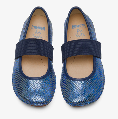 balerínky Camper Nessie Cincel-Blue Metal (80025-131) K Velikost boty (EU): 25, Vnitřní délka boty: 160, Vnitřní šířka boty: 66