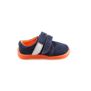 boty Beda nízké Blue Mandarine modré s oranžovou (BF 0001/W/nízký) velikosti bot EU: 22
