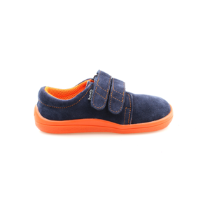 boty Beda nízké Blue Mandarine modré s oranžovou (BF 0001/W/nízký) velikosti bot EU: 35