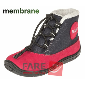 boty Fare B5443241  červenomodré s membránou (bare) Velikost boty (EU): 23, Vnitřní délka boty: 157, Vnitřní šířka boty: 64