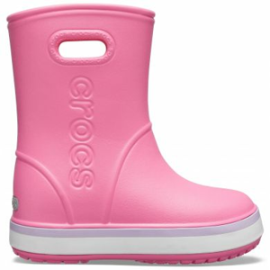 holínky Crocs Crocsband Rain Boot - Pink lemonade/Lavender velikosti bot EU: 23