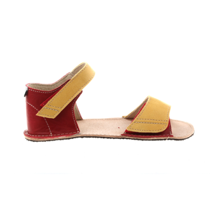 Orto Plus/OKbarefoot sandály Orto Plus Mirrisa červeno-žluté (BF-D203-G-C208/05), šíře G, 2 mm velikosti bot EU: 30