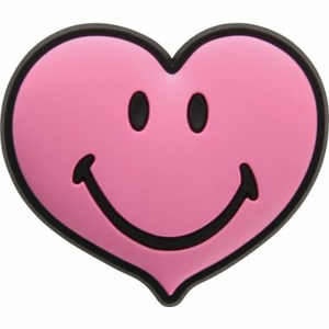 Ozdoba Crocs jibbitz Smiley brand Pink heart