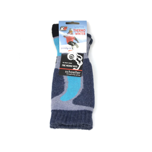 Pondy K funkční podkolenky Winter merino wool modré Velikost ponožek: 24-26 EU