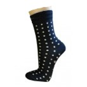 Pondy K ponožky puntíky smetanové na modré velikosti ponožek: 37-38 EU