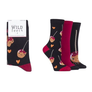 ponožky Wild feet karamelky 3 páry velikosti ponožek: 37-42 EU