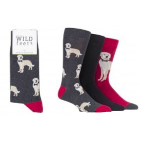 ponožky Wild feet Pes 3 páry velikosti ponožek: 41-45 EU