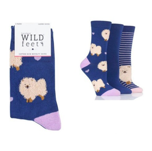 ponožky Wild feet Špic 3 páry velikosti ponožek: 37-42 EU