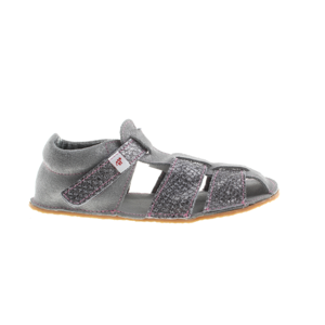 EF Barefoot sandály Ef Grey Silver Velikost boty (EU): 23, Vnitřní délka boty: 148, Vnitřní šířka boty: 66