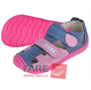 sandály Fare 5161251 růžovo-modré (bare) velikosti bot EU: 23