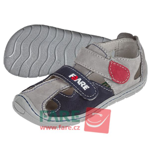 sandály Fare 5161261 šedo-modré (bare) velikosti bot EU: 23