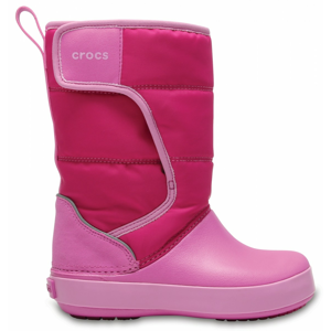 sněhule Crocs Lodgepoint Snow boot - Candy Pink/party pink Velikost boty (EU): 35, Vnitřní délka boty: 215, Vnitřní šířka boty: 85