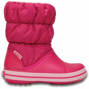 sněhule Crocs Winter Puff boot - candy pink velikosti bot EU: 23
