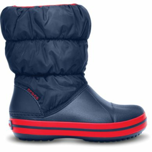 sněhule Crocs Winter Puff boot - navy/red Velikost boty (EU): 23, Vnitřní délka boty: 140, Vnitřní šířka boty: 64
