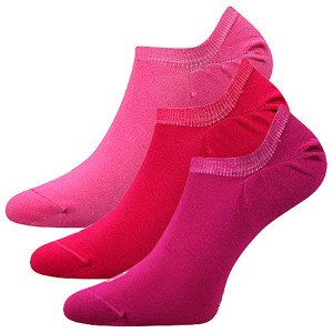 Voxx bambusové nízké ponožky Dexi mix růžová, 3 páry velikosti ponožek: 35-38 EU
